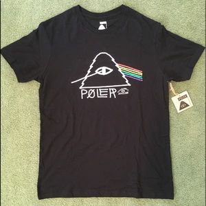 NWT Poler Psychedelic Division Black Tee Medium